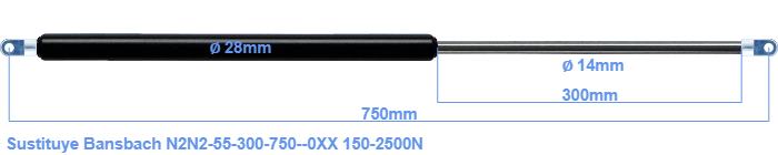 Bansbach N2N2-55-300-750--0XX