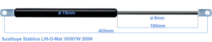 Stabilus Lift-O-Mat 1039YW